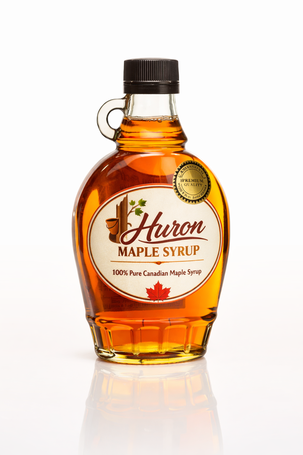 Premium Huron Maple Syrup Bottle